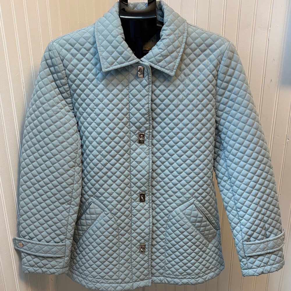 Light Blue Quilted Jacket